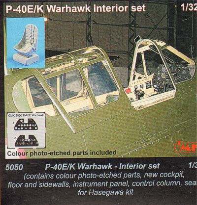 CMK/Czech Master Kits 5050 1:32 Curtiss P-40E/P-40K Warhawk Interior set