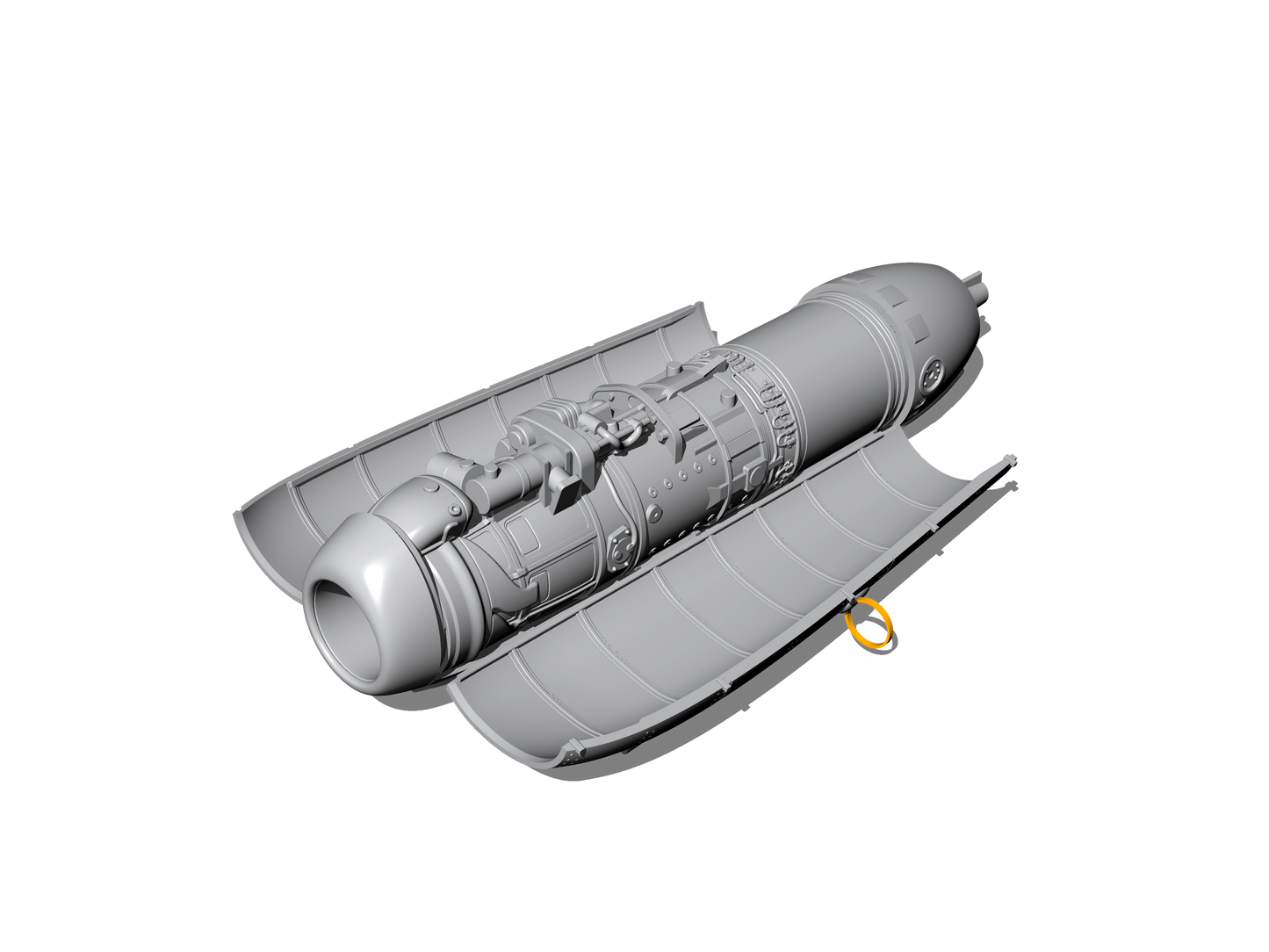 CMK 7443 1:72 Heinkel He-162A Engine (BMW 003 Jet Engine)