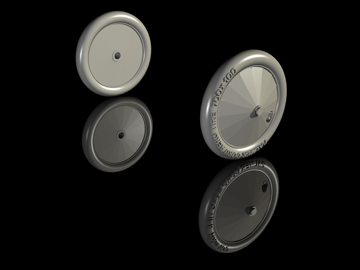 CMK Q48280 1:48 RAF S.E.5a Correction Wheels Set
