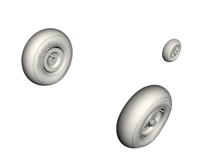 CMK Q48352 1:48 Siebel Si-204/Aero C-3 Wheels