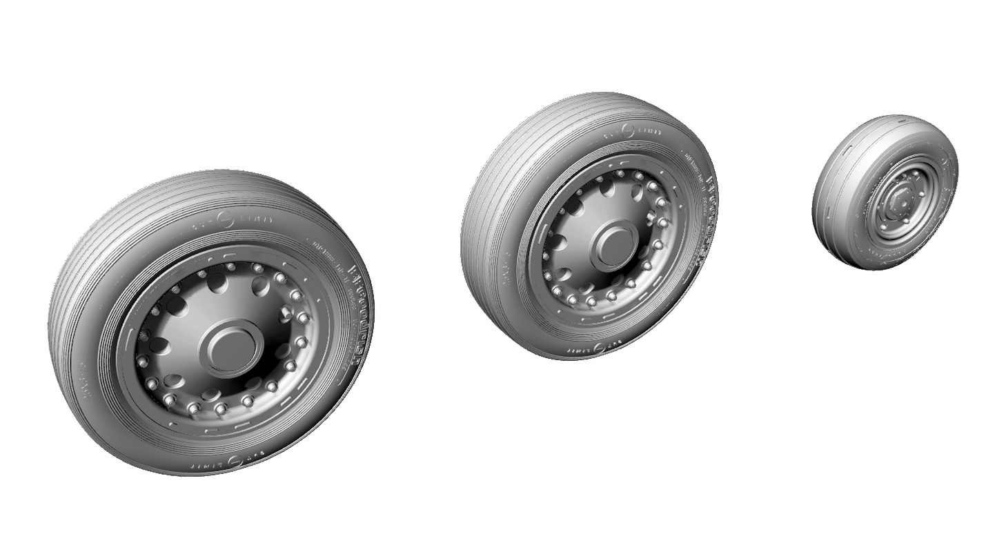 CMK Q48383 1:48 Lockheed F-104C Starfighter Wheels