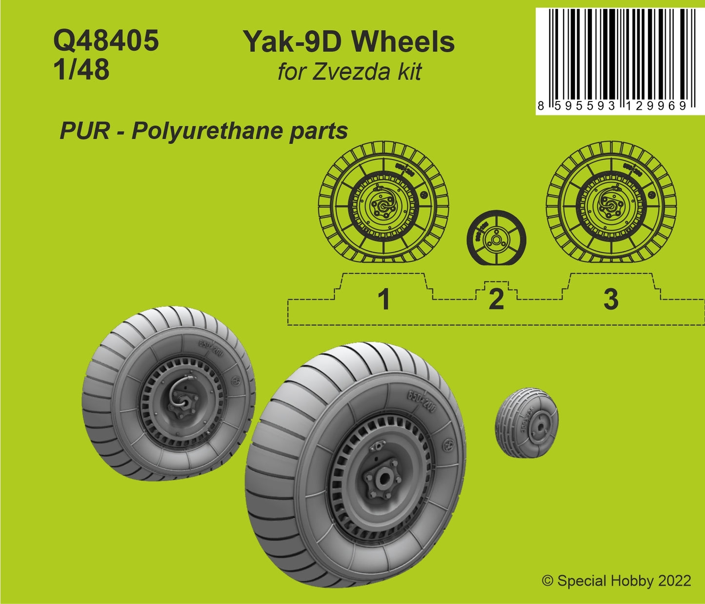 CMK Q48405 1:48 Yakovlev Yak-9D Wheels