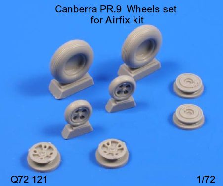 CMK Q72121 1:72 BAC/EE Canberra PR.9 Wheels Set