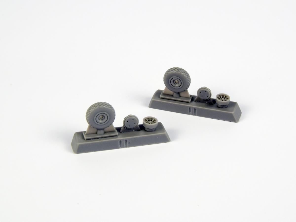 CMK Q72295 1:72 Curtiss P-40N Warhawk/Kittyhawk MK.IA/P-40E Wheels Diamond Tread