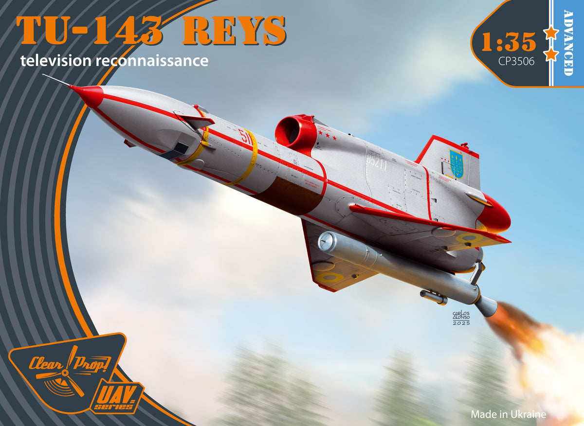 Clear Prop Models CP3506 1:35 Tu-143 Reys television reconnaissance Advanced kit