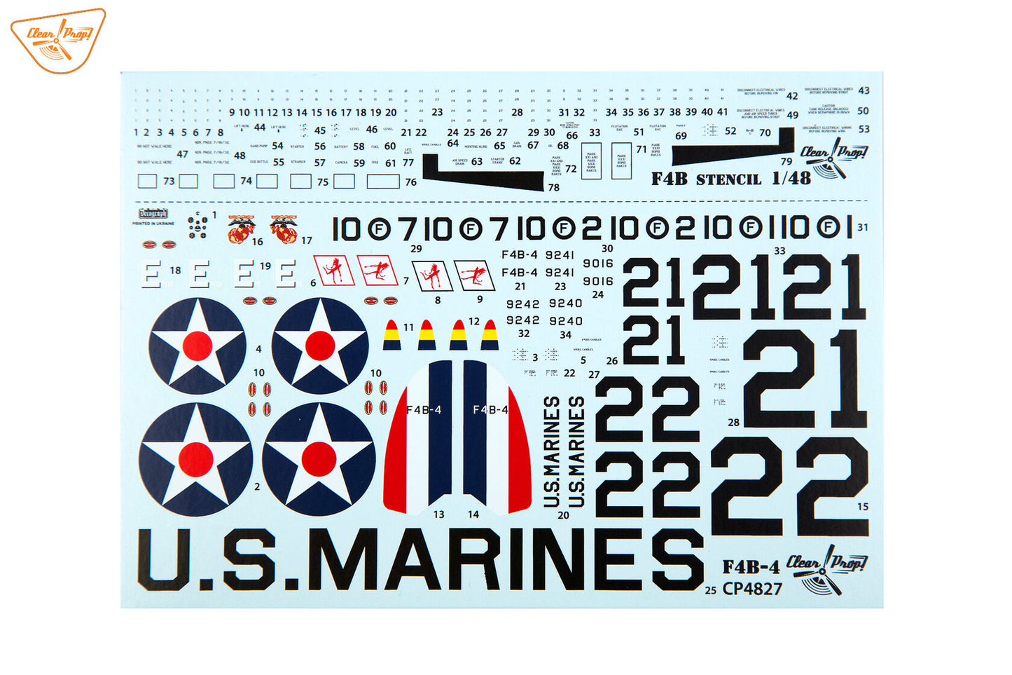 Clear Prop Models CP4827 1:48 Boeing F4B-4 US Marines