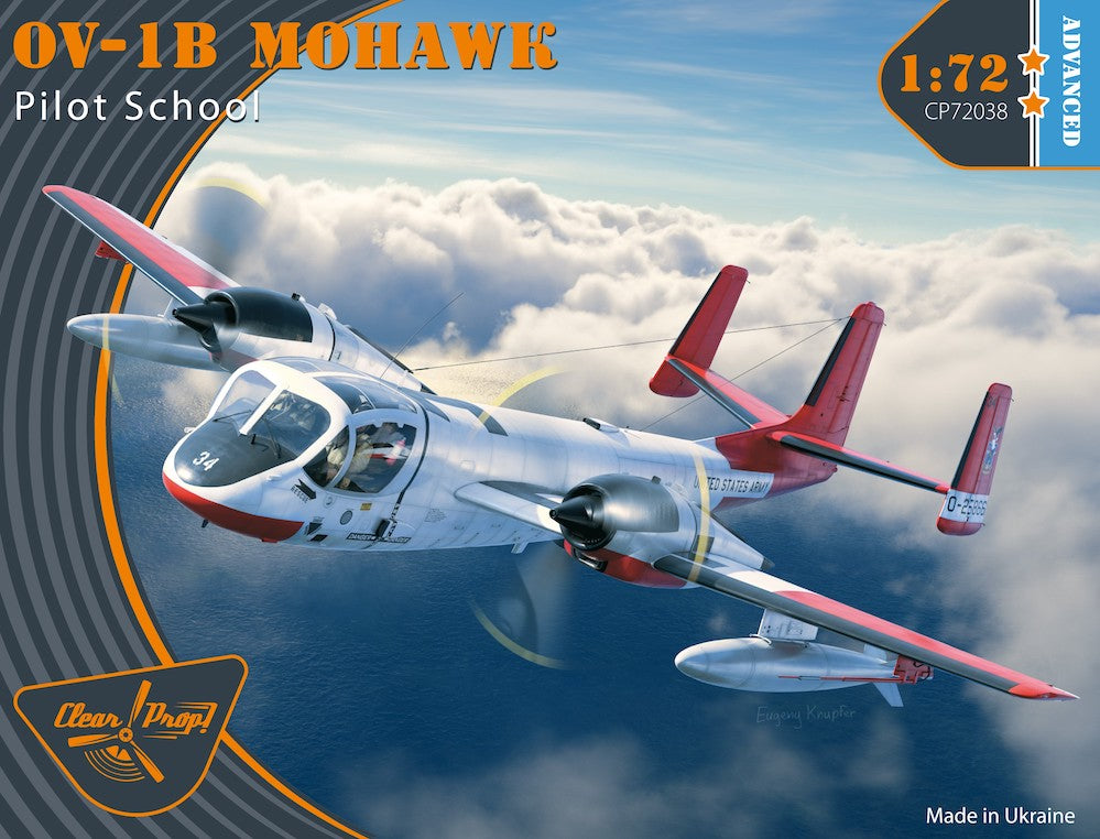 Clear Prop Models CP72038 1:72 North-American/Rockwell OV-1B Mohawk 'Pilot School'