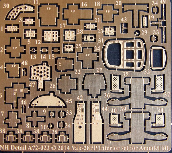 NH Detail CS72-001 1:72 Yakovlev Yak-28PP double set containing NHA72-022 and NHA72-023
