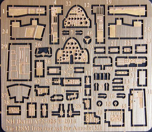 NH Detail CS72-002 1:72 Tupolev Tu-128M double set containing NHA72-024 and NHA72-025