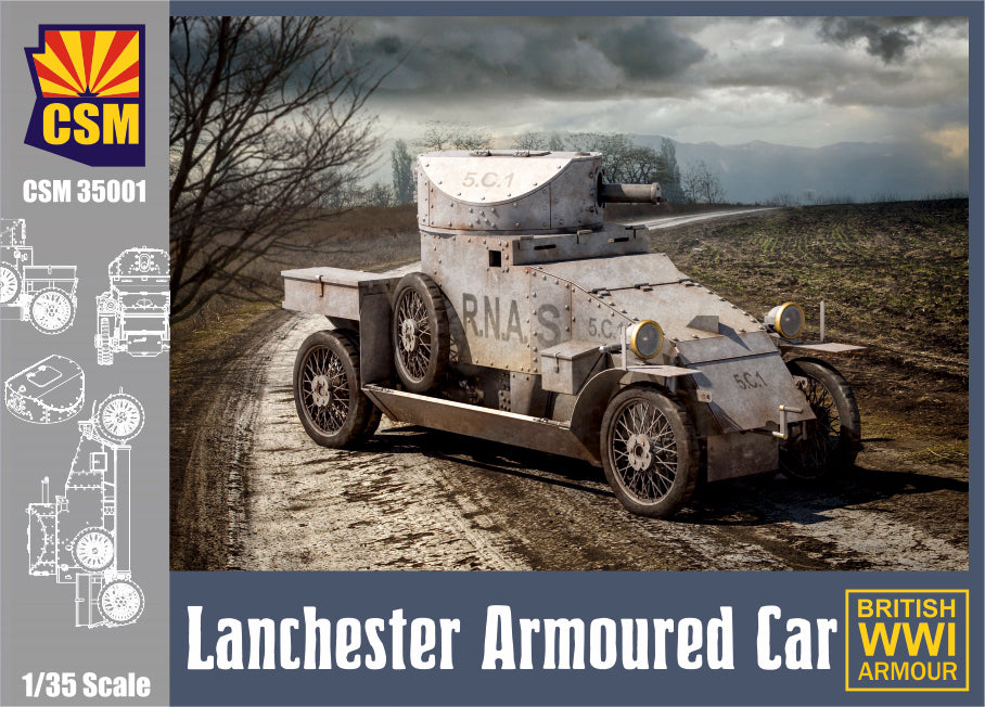 Copper State Models CSM35001 1:35 Lanchester British WWI armoured car