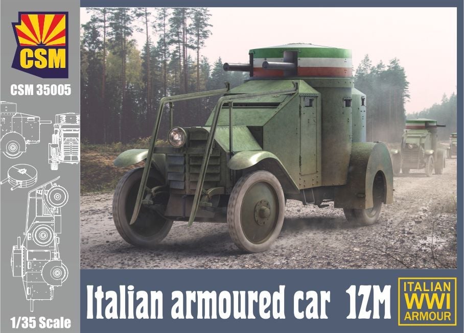Copper State Models CSM35005 1:35 1ZM Italian WWI Armoured Car