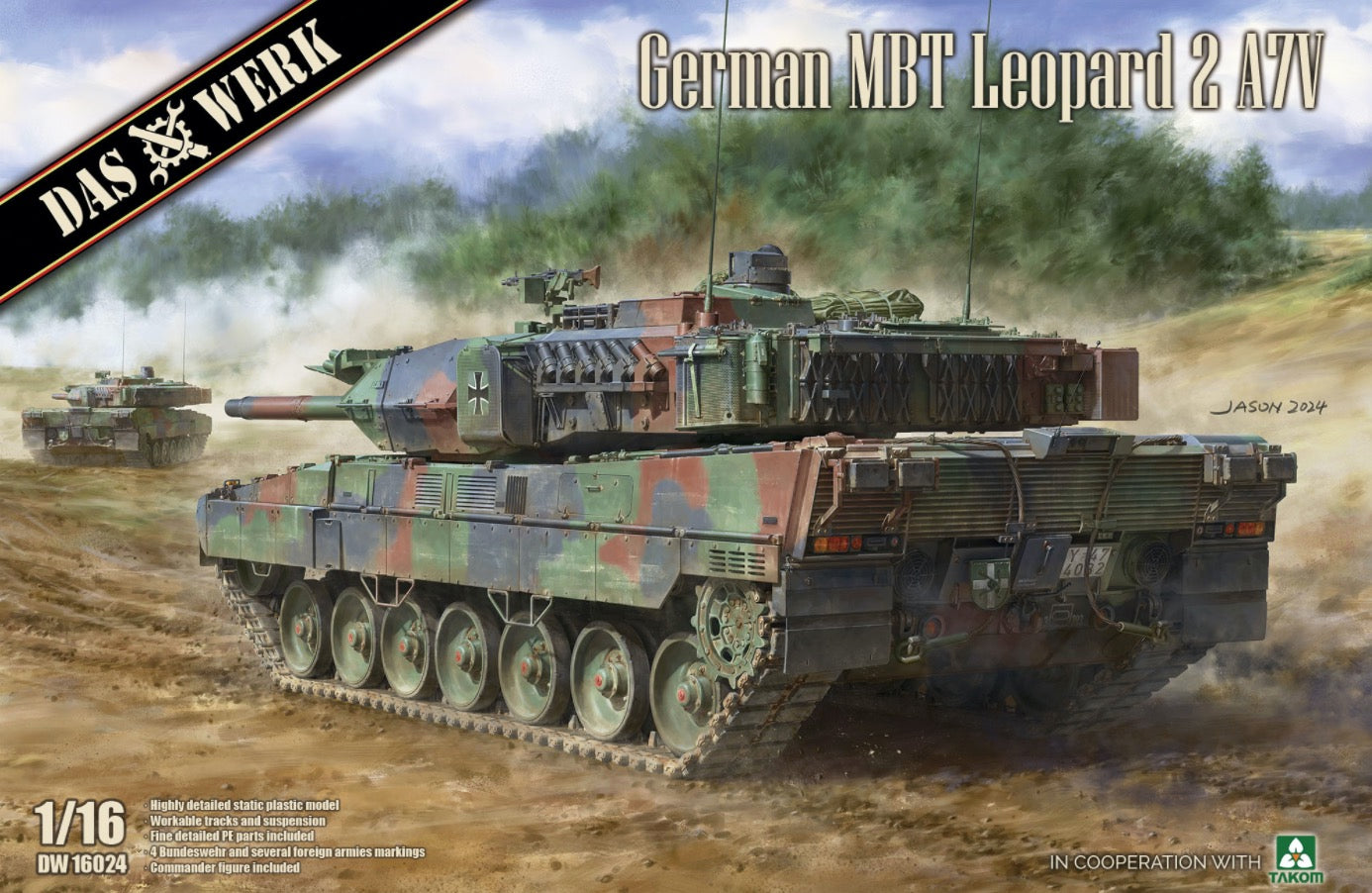 Das Werk DW16024 1:16 Leopard 2 A7V German MBT