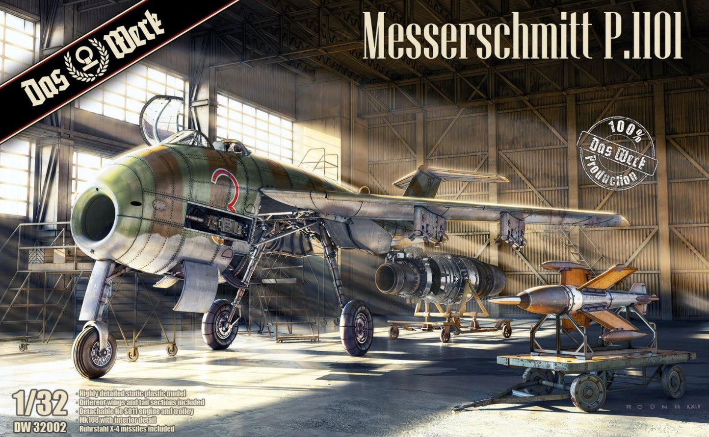 Das Werk DW32002 1:32 Messerschmitt P.1101