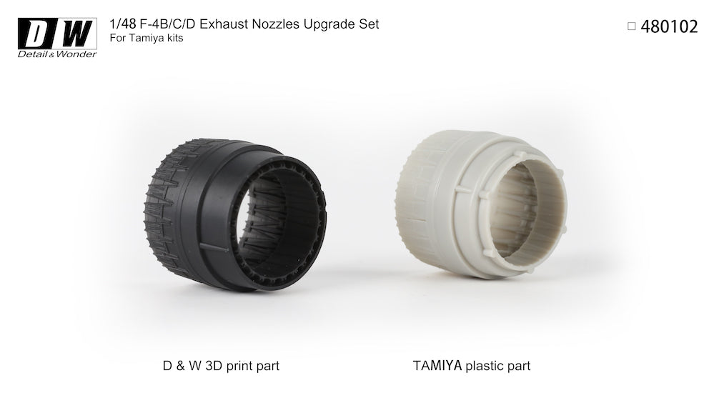 Detail & Wonder 480102 1:48 McDonnell F-4B Phantom Exhaust Nozzles (Early Version)