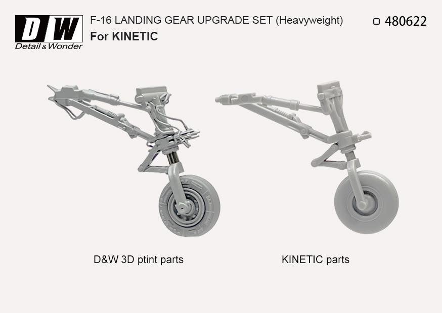 Detail & Wonder 480622 1:48 F-16 Landing Gear Upgrade Kit