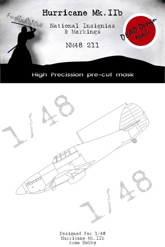 Dead Design Models NM48211 1:48 Hawker Hurricane Mk.IIb National Insignia
