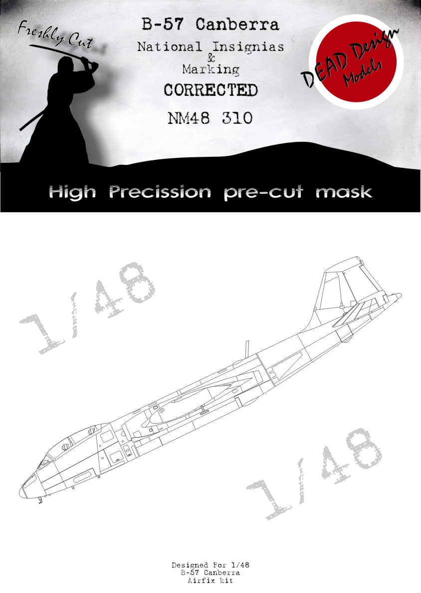 Dead Design Models NM48310 1:48 B-57B/G Canberra National Insignia