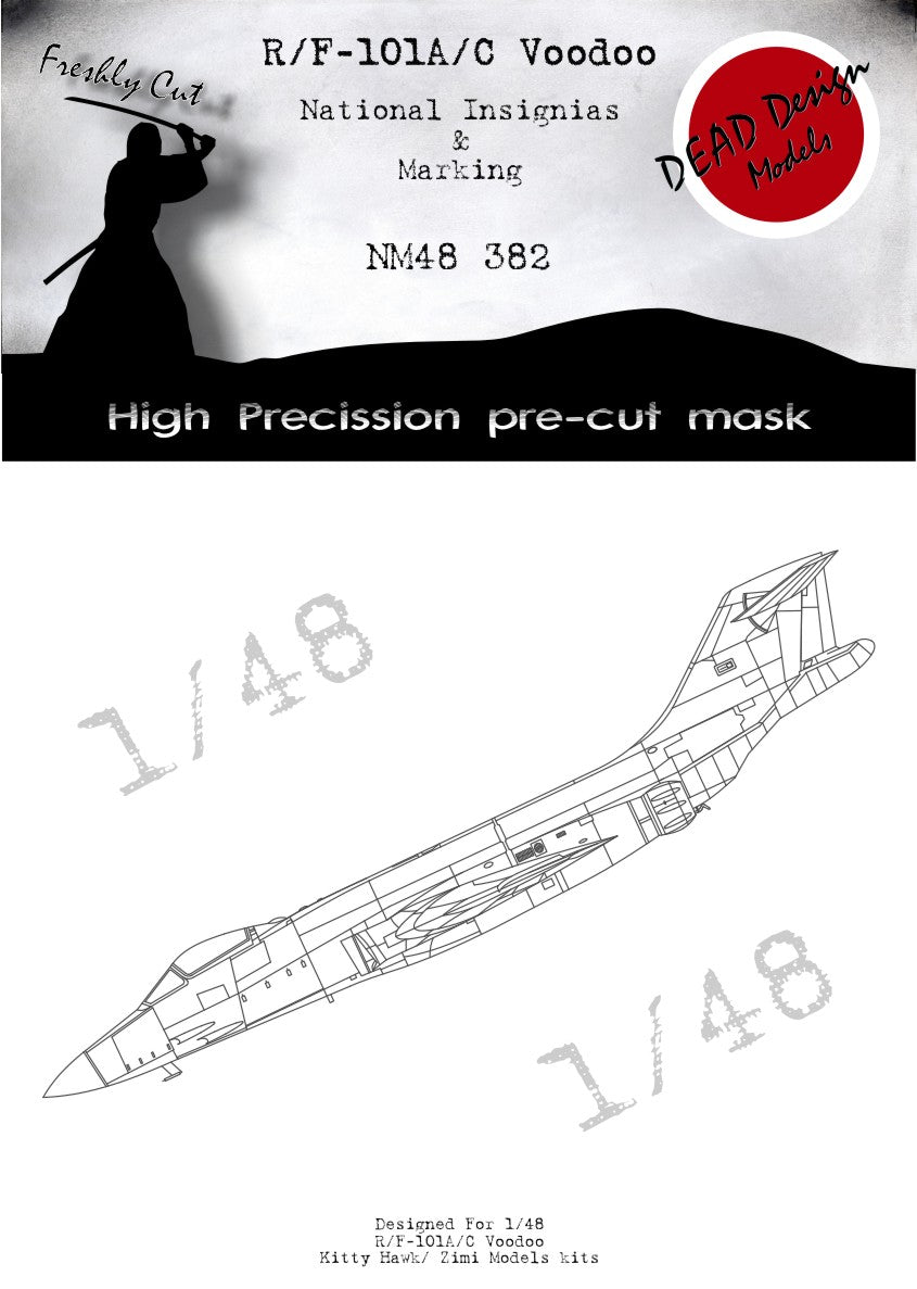 Dead Design Models NM48382 1:48 McDonnell RF-101A/F-101A/F-101C National Insignias