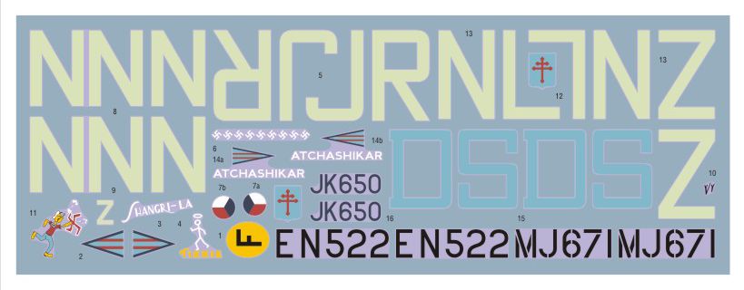 DK Decals 24002 1:24 Supermarine Spitfire Mk.IXC, Pt.21.