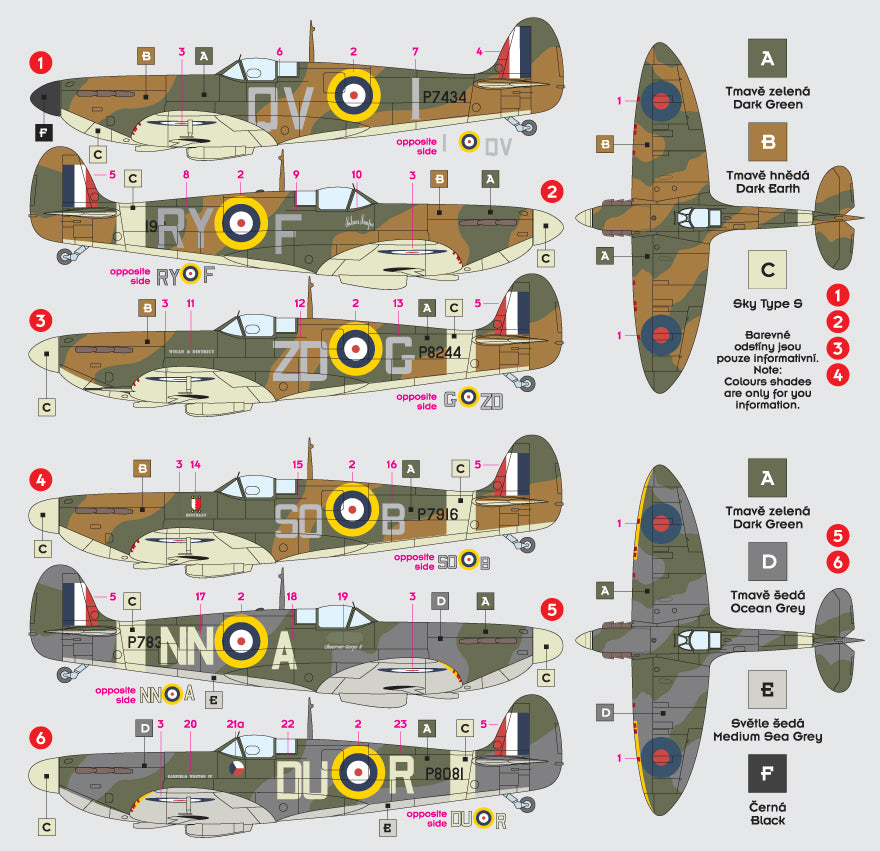 DK Decals 32002 1:32 Supermarine Spitfire Mk.I/Mk.II
