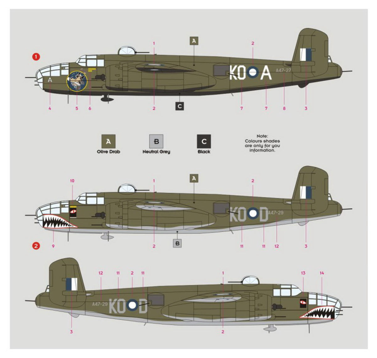 DK Decals 32019 1:32 North-American B-25J Mitchell in RAAF service