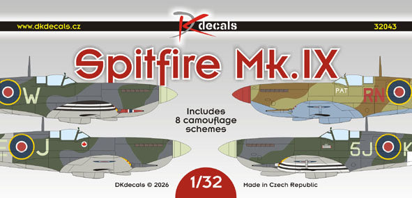 DK Decals 32043 1:32 Supermarine Spitfire Mk.IX