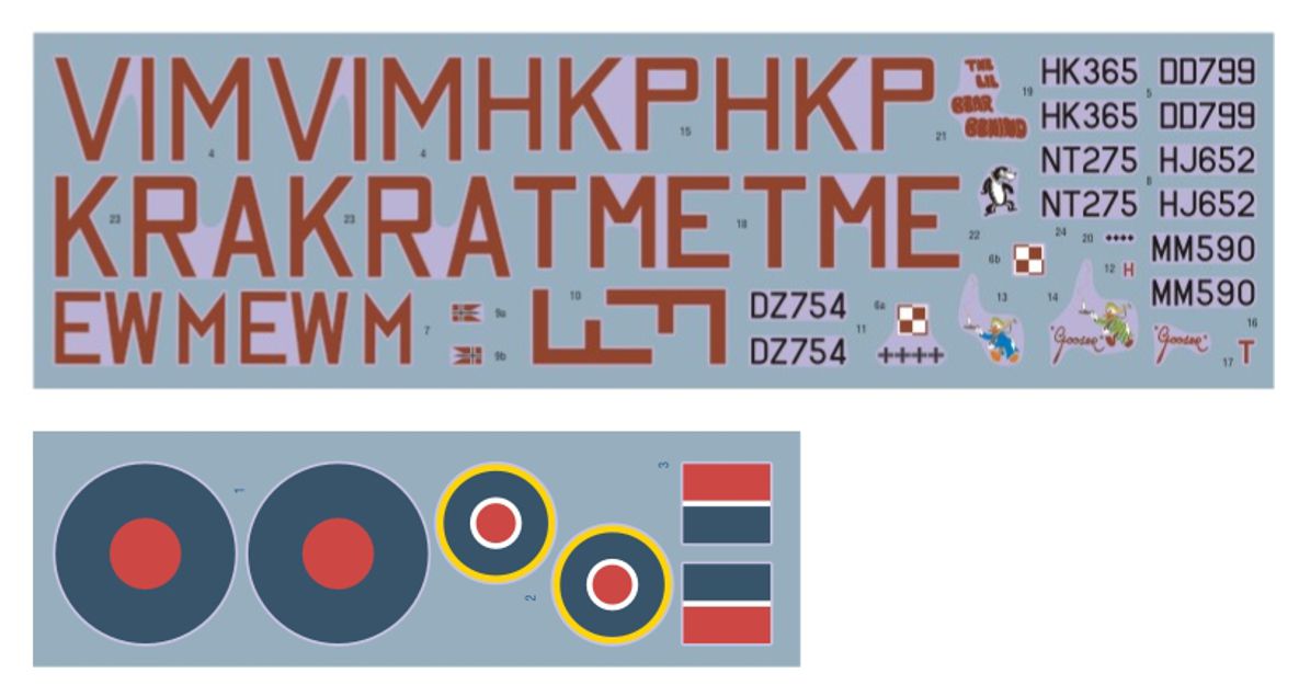 DK Decals 48073 1:48 de Havilland Mosquito Night Fighter