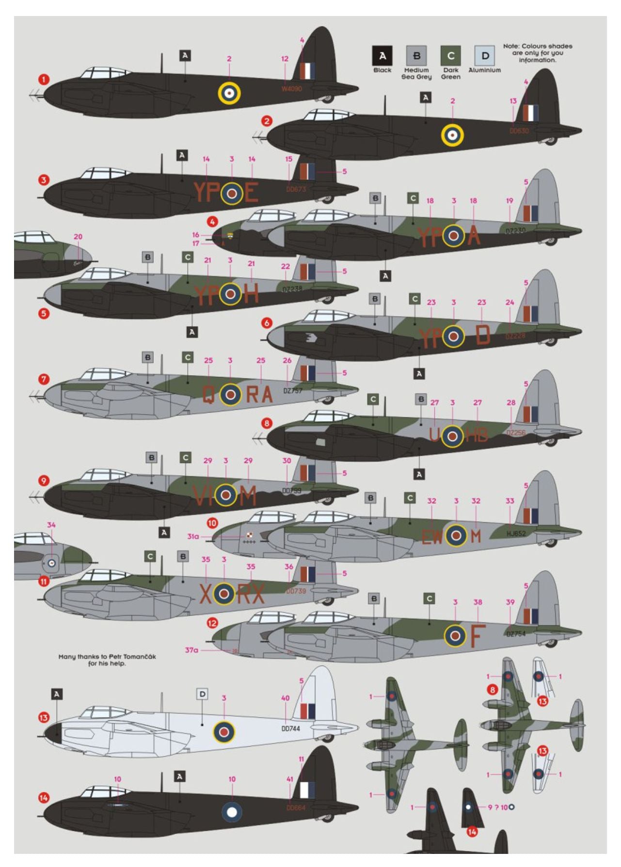 DK Decals 72145 1:72 de Havilland Mosquito F/NF.II Night Intruders