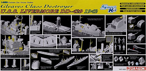 Dragon 1027 1:350 USS Livermore DD-429 1942