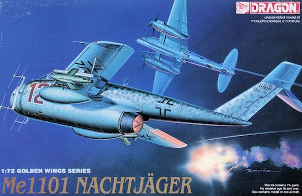 Dragon 5014 1:72 Messerschmitt Me-1101B-1A