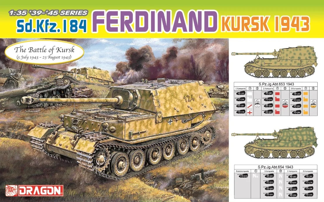 Dragon 6726 1:35 Sd.Kfz.184 Ferdinand (the Battle of Kursk)