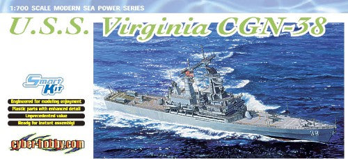 Dragon 7090 1:700 USS Virginia (CGN-38) Nuclear-powered Guided Missile Cruiser
