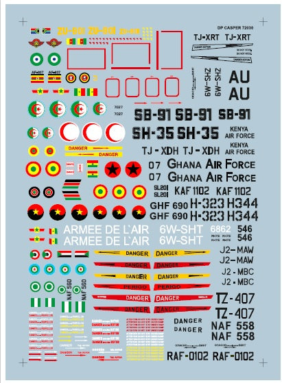 DP Casper. 72030 1:72 Mil Helicopters In Africa.