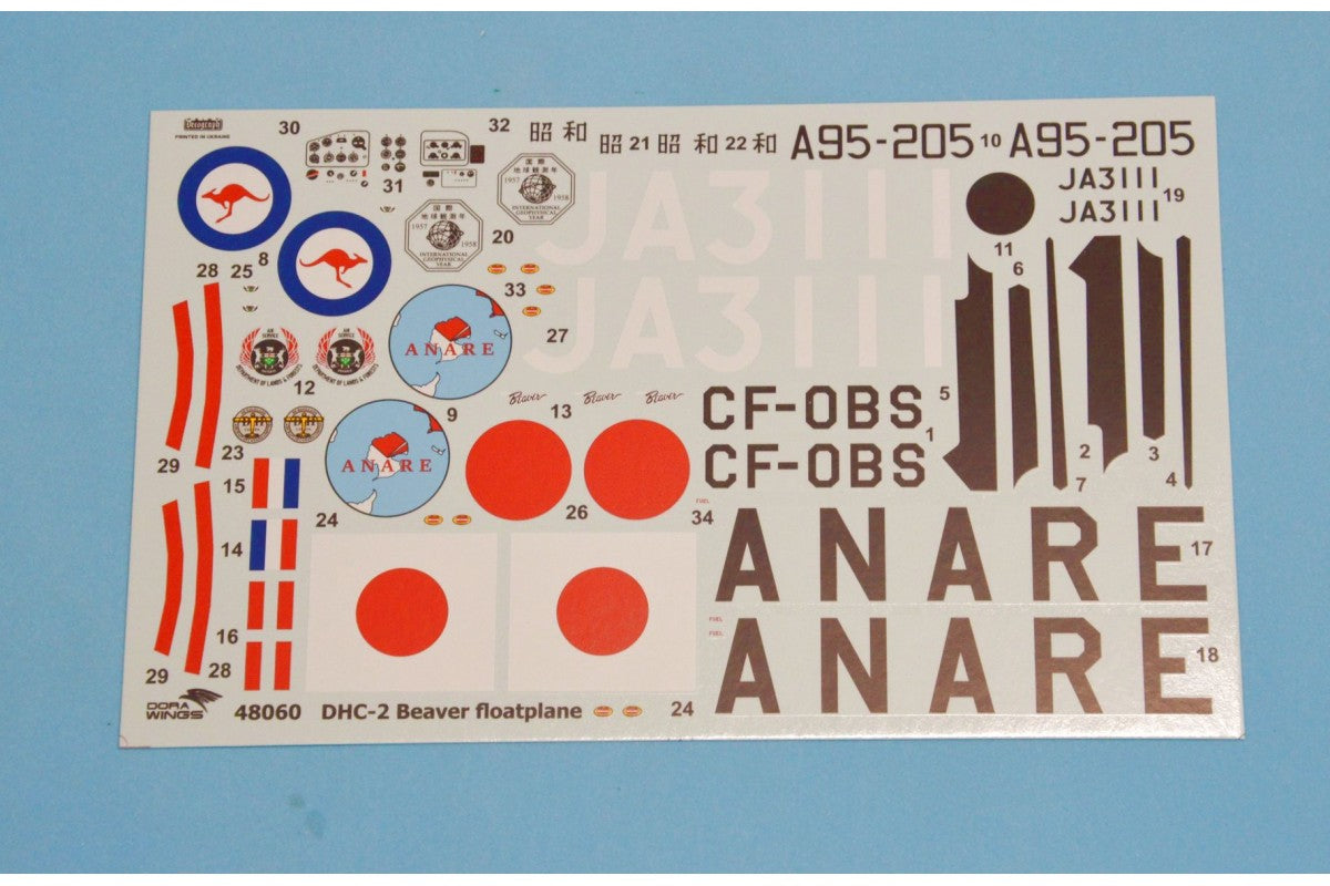 Dora Wings DW48060 1:48 de_Havilland_Canada DHC-2 Beaver Float Plane