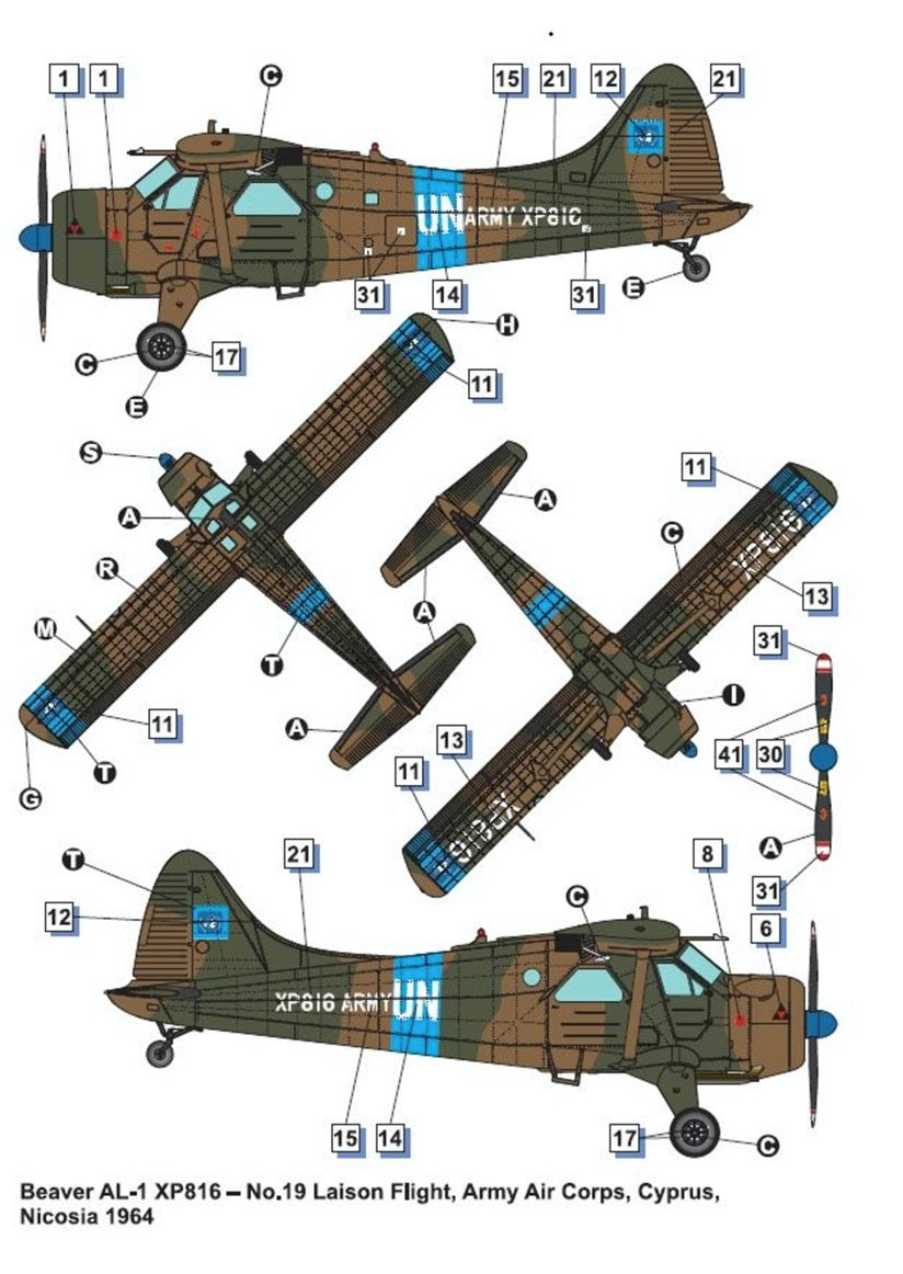Dora Wings DW48062 1:48 Beaver AL.1