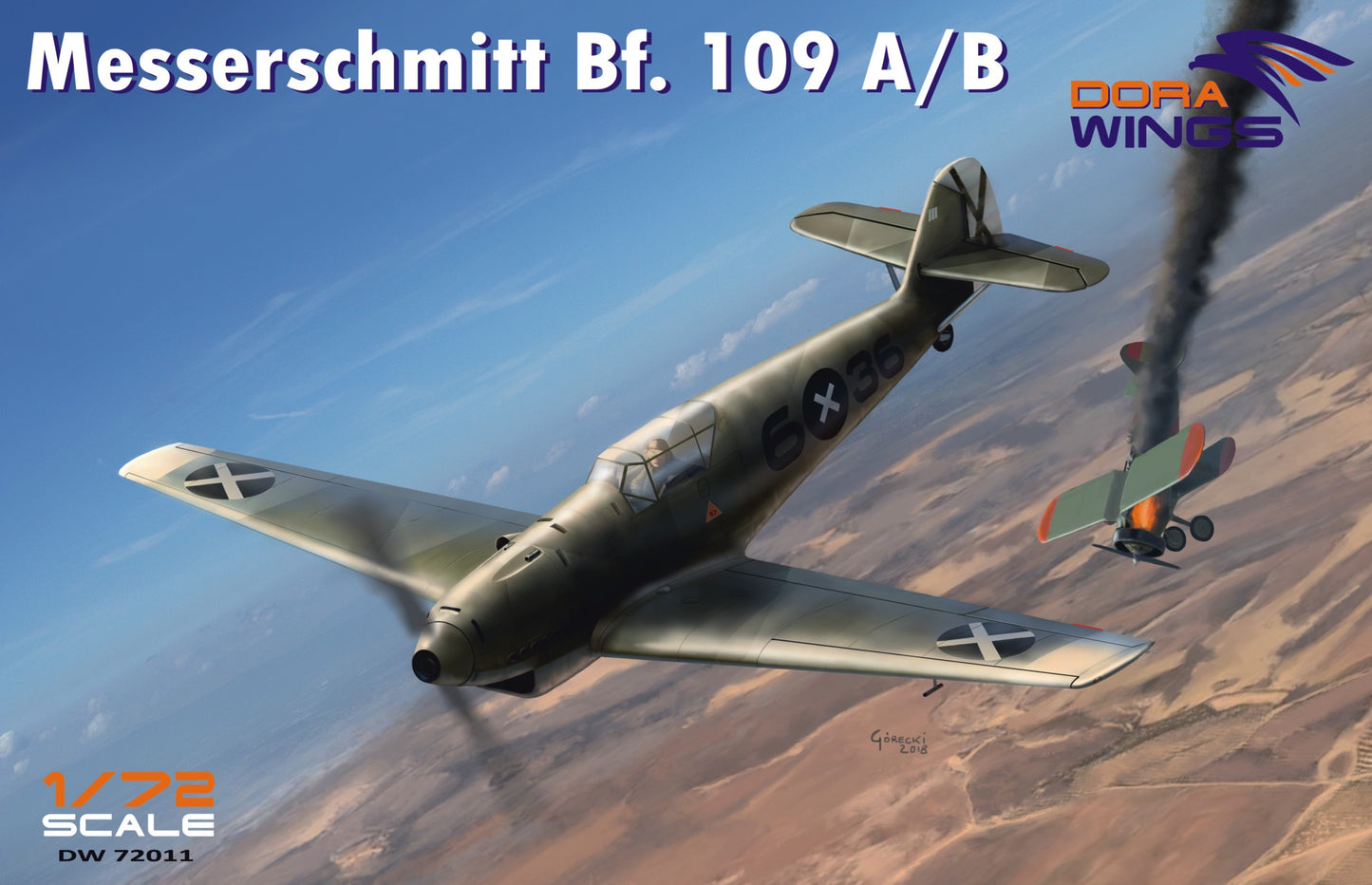 Dora Wings 72011 1:72 Messershmitt Bf-109A/B Legion Condor