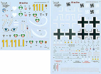 Eagle Cal 32038 1:32 Messerschmitt Bf-109G-5/Bf-109G-6