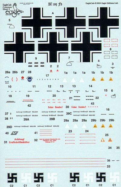 Eagle Cal 32130 1:32 Messerschmitt Bf-109F-4 Tropical