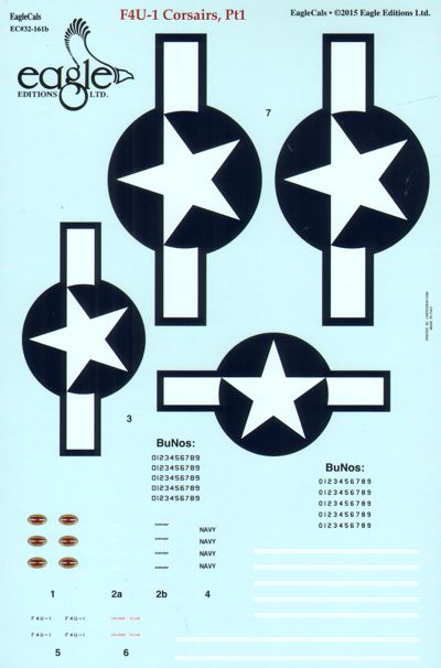 Eagle Cal 32161 1:32 Vought F4U-1 Corsairs