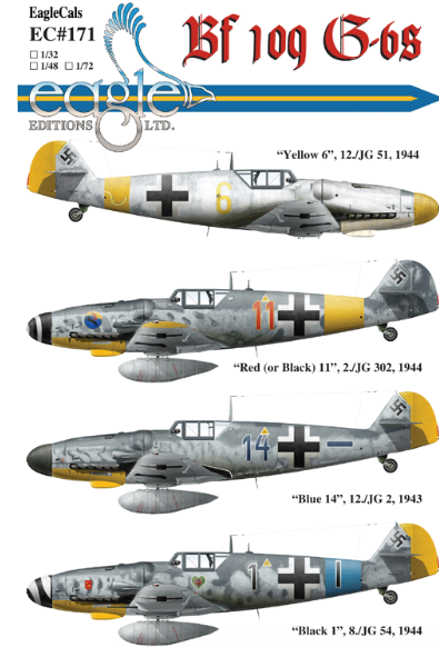 Eagle Cal 32171 1:32 Messerschmitt Bf-109G-6
