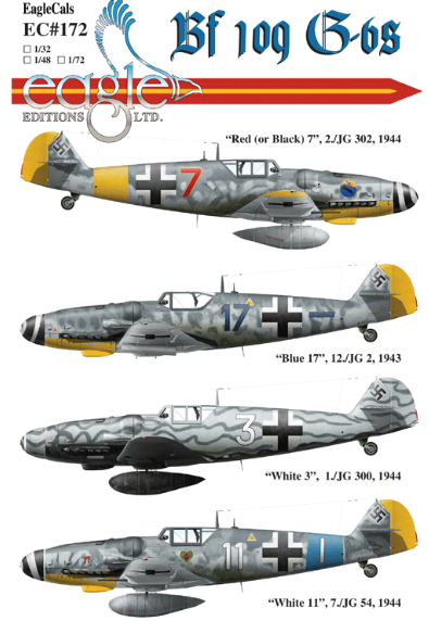 Eagle Cal 32172 1:32 Messerschmitt Bf-109G-6