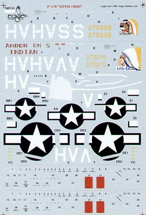 Eagle Cal 48056 1:48 Frank Klibbe's P-47D Thunderbolt 'Razorback'