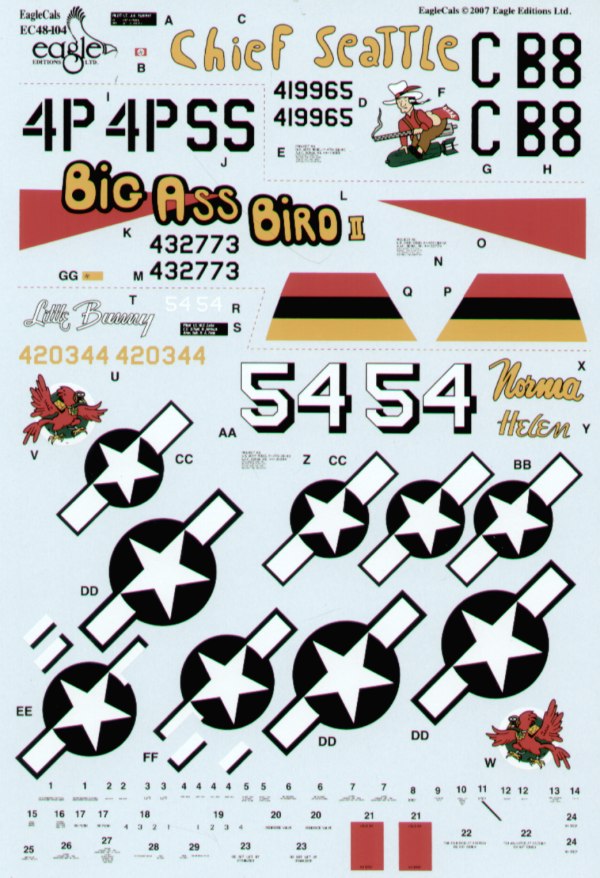 Eagle Cal 48104 1:48 Republic P-47D Thunderbolt Pt 1