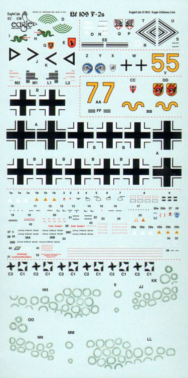 Eagle Cal 48136 1:48 Messerschmitt Bf-109F-2