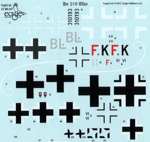 Eagle Cal 48147 1:48 Heinkel He-219A-7 'Uhu'