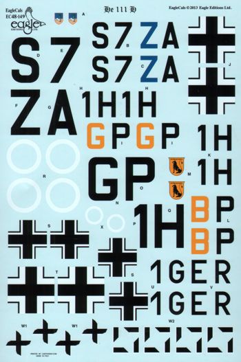 Eagle Cal 48149 1:48 Heinkel He-111H