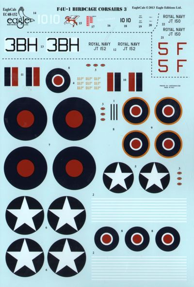 Eagle Cal 48152 1:48 Vought F4U-1 Birdcage Corsairs Part 3