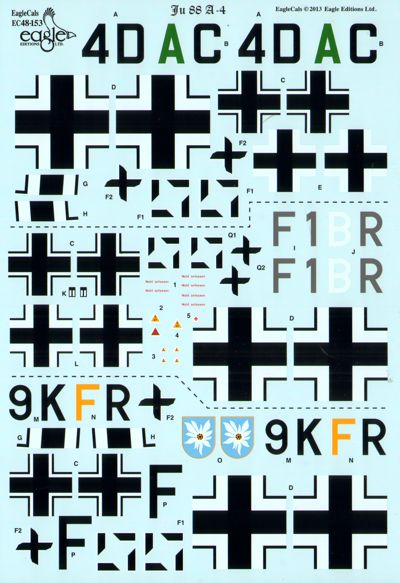 Eagle Cal 48153 1:48 Junkers Ju-88A-4