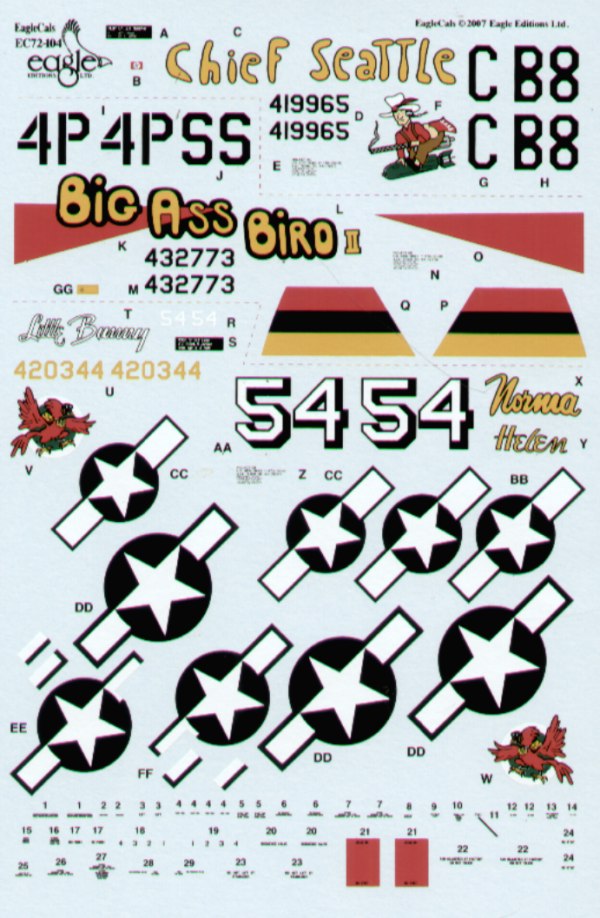 Eagle Cal 72104 1:72 Republic P-47D Thunderbolt Pt 1