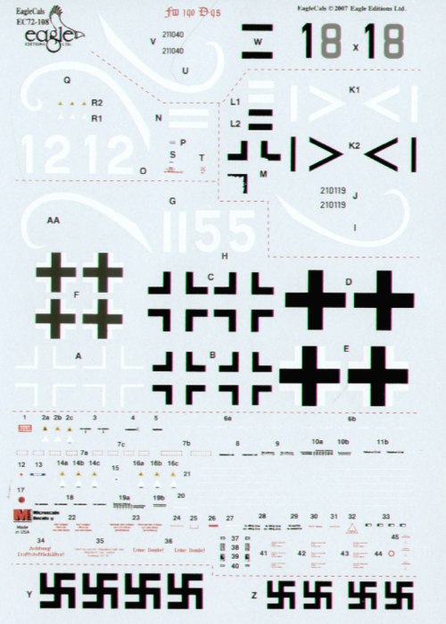 Eagle Cal 72108 1:72 Focke-Wulf Fw-190D-9 Part 2